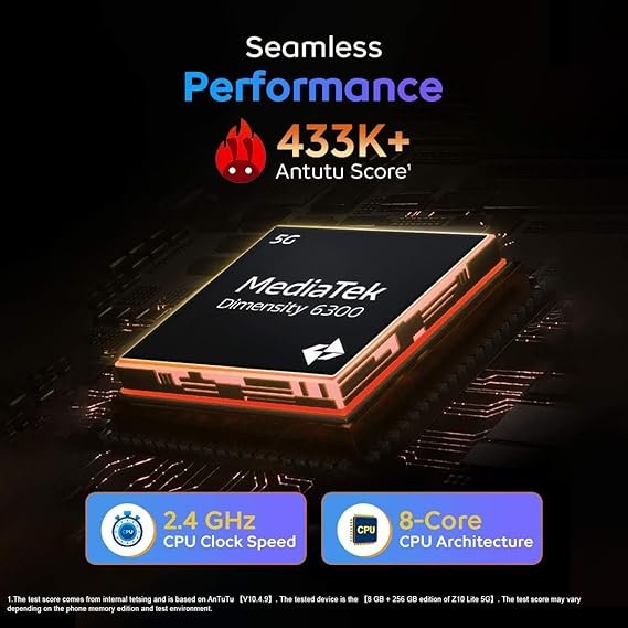 iqoo z10 lite 5g (titanium blue, 8gb ram, 256gb storage) | 6000 mah battery iqoo z10 lite 5g (titanium blue, 8gb ram, 256gb storage) | 6000 mah battery