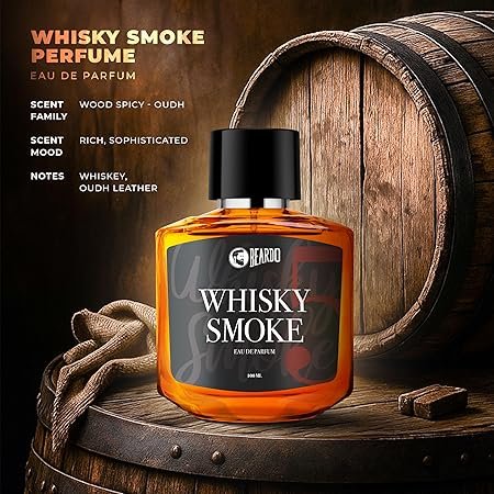 beardo whisky smoke eau de parfum men spicy, woody oudh perfume for men long lasting, date night fragrance body spray for men, 100ml beardo whisky smoke eau de parfum men spicy, woody oudh perfume for men long lasting, date night fragrance body spray for men, 100ml
