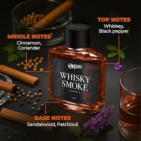 beardo whisky smoke eau de parfum men spicy, woody oudh perfume for men long lasting, date night fragrance body spray for men, 100ml beardo whisky smoke eau de parfum men spicy, woody oudh perfume for men long lasting, date night fragrance body spray for men, 100ml