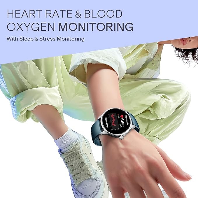 boat lunar discovery neo, 1.39" (3.5 cm) round hd display, premium metallic finish, animated watchfaces, 100+ sports mode, bluetooth calling, smart watch for men & women (ocean blue) boat lunar discovery neo, 1.39" (3.5 cm) round hd display, premium metallic finish, animated watchfaces, 100+ sports mode, bluetooth calling, smart watch for men & women (ocean blue)