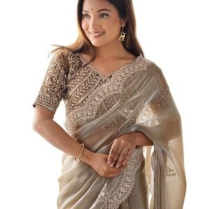 organza saree