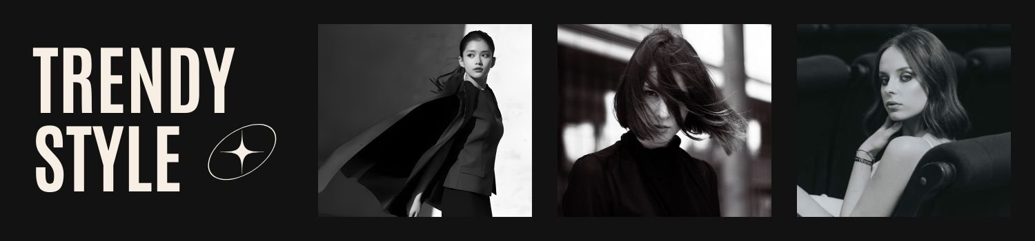 black and white simple fashion trendy style linkedin banner (1)