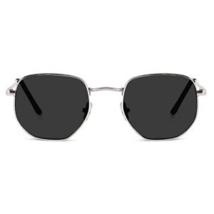 iflash small octagonal polarized sunglasses for women men classic retro metal frame polygon sun glasses uv400 protection